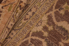 handmade Traditional Kafkaz Brown Tan Hand Knotted RECTANGLE 100% WOOL area rug 8X10