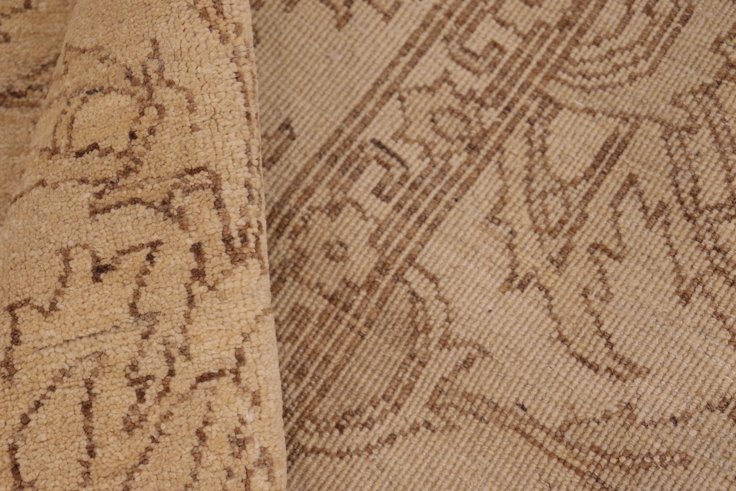 handmade Traditional Kafkaz Tan Brown Hand Knotted RECTANGLE 100% WOOL area rug 8x10