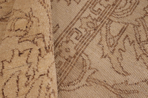handmade Traditional Kafkaz Tan Brown Hand Knotted RECTANGLE 100% WOOL area rug 8x10