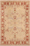 handmade Traditional Kafkaz Beige Brown Hand Knotted RECTANGLE 100% WOOL area rug 8 x 10