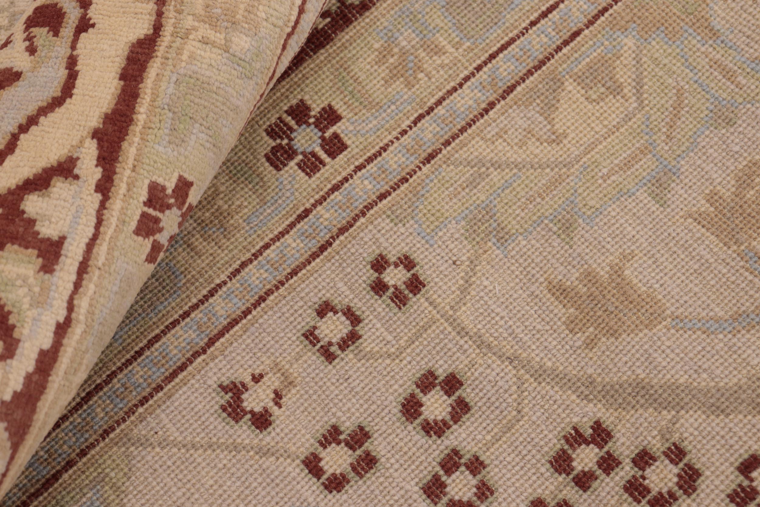 handmade Traditional Kafkaz Beige Brown Hand Knotted RECTANGLE 100% WOOL area rug 8x10