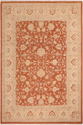 handmade Traditional Kafkaz Rust Beige Hand Knotted RECTANGLE 100% WOOL area rug 8X10