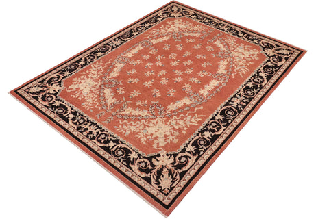 handmade Traditional Kafkaz Rust Black Hand Knotted RECTANGLE 100% WOOL area rug 10x13