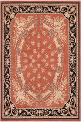 handmade Traditional Kafkaz Rust Black Hand Knotted RECTANGLE 100% WOOL area rug 10X13