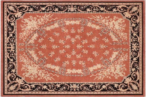 handmade Traditional Kafkaz Rust Black Hand Knotted RECTANGLE 100% WOOL area rug 10x13