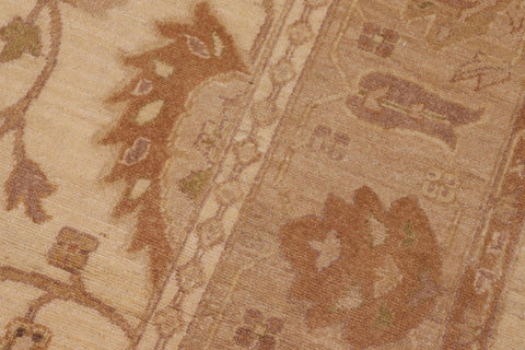 handmade Traditional Kafkaz Beige Tan Hand Knotted RECTANGLE 100% WOOL area rug 8x10
