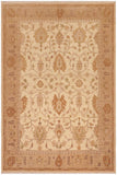 handmade Traditional Kafkaz Beige Tan Hand Knotted RECTANGLE 100% WOOL area rug 8 x 10