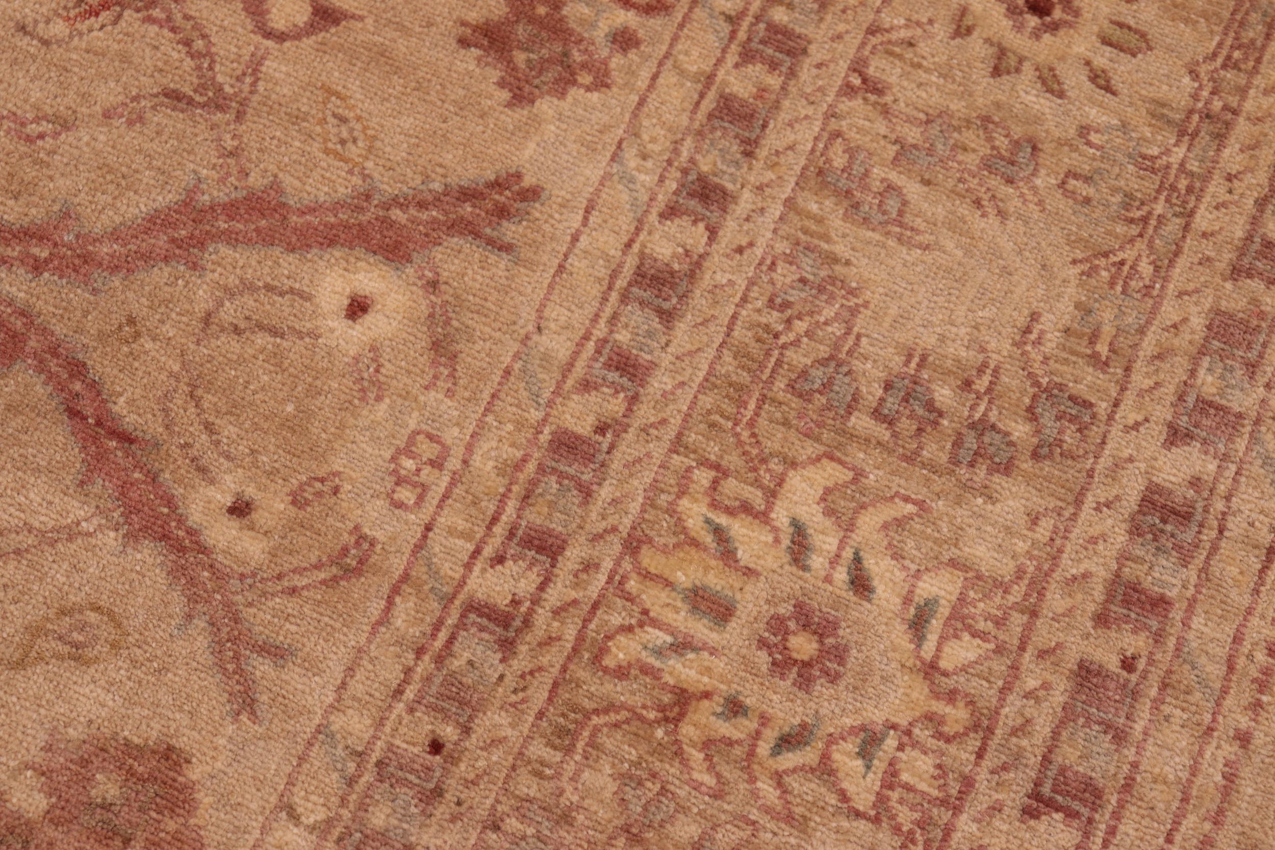 handmade Traditional Kafkaz Tan Nude Hand Knotted RECTANGLE 100% WOOL area rug 8x9