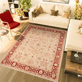 handmade Traditional Kafkaz Beige Red Hand Knotted RECTANGLE 100% WOOL area rug 8 x 10