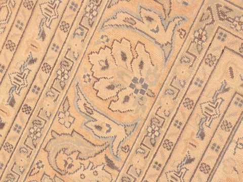 handmade Transitional Antique Beige Rose Hand Knotted RECTANGLE 100% WOOL area rug 8x10