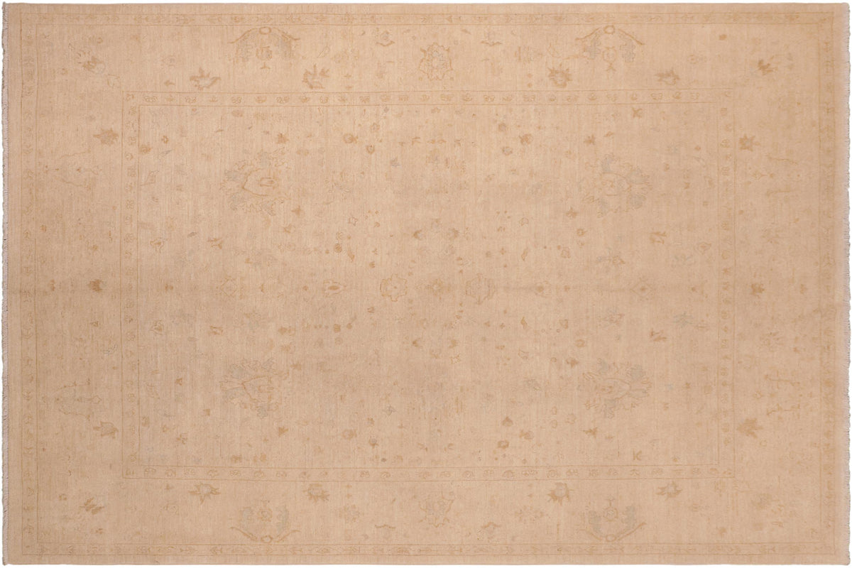 handmade Traditional Kafkaz Beige Tan Hand Knotted RECTANGLE 100% WOOL area rug 8x10