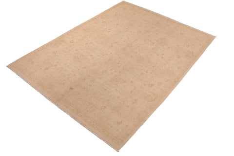 handmade Traditional Kafkaz Beige Tan Hand Knotted RECTANGLE 100% WOOL area rug 8x10