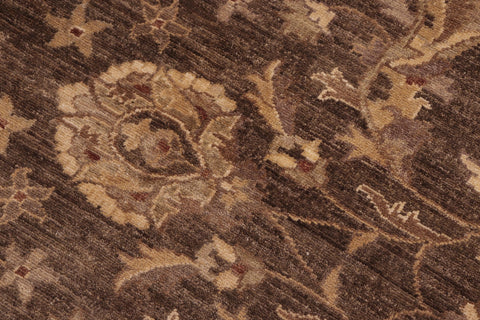 handmade Traditional Kafkaz Brown Tan Hand Knotted RECTANGLE 100% WOOL area rug 8x10