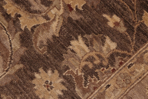 handmade Traditional Kafkaz Brown Tan Hand Knotted RECTANGLE 100% WOOL area rug 8x10