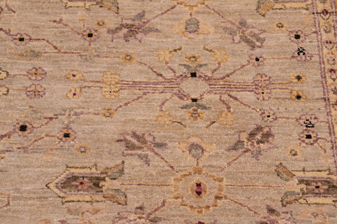 handmade Traditional Kafkaz Gray Gold Hand Knotted RECTANGLE 100% WOOL area rug 8x10