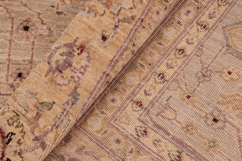 handmade Traditional Kafkaz Gray Gold Hand Knotted RECTANGLE 100% WOOL area rug 8x10