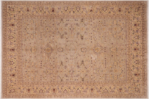 handmade Traditional Kafkaz Gray Gold Hand Knotted RECTANGLE 100% WOOL area rug 8x10