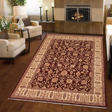 handmade Traditional Kafkaz Brown Beige Hand Knotted RECTANGLE 100% WOOL area rug 8 x 11