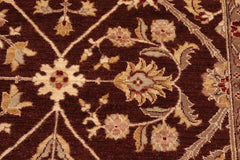 handmade Traditional Kafkaz Brown Beige Hand Knotted RECTANGLE 100% WOOL area rug 8X11