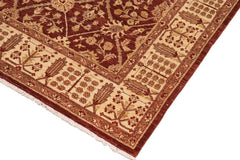 handmade Traditional Kafkaz Brown Beige Hand Knotted RECTANGLE 100% WOOL area rug 8X11