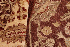 handmade Traditional Kafkaz Brown Beige Hand Knotted RECTANGLE 100% WOOL area rug 8X11