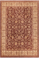 handmade Traditional Kafkaz Brown Beige Hand Knotted RECTANGLE 100% WOOL area rug 8X11