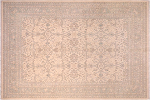 handmade Traditional Kafkaz Beige Green Hand Knotted RECTANGLE 100% WOOL area rug 8x10