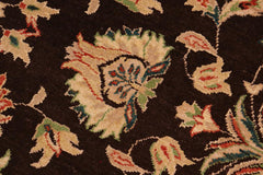 handmade Traditional Kafkaz Brown Tan Hand Knotted RECTANGLE 100% WOOL area rug 8X10