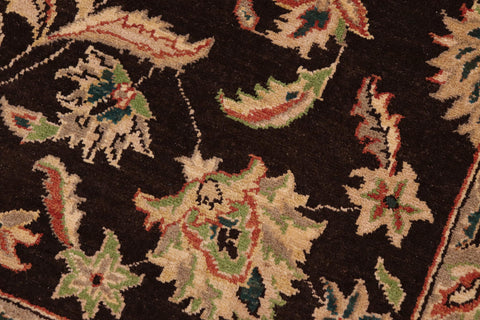 handmade Traditional Kafkaz Brown Tan Hand Knotted RECTANGLE 100% WOOL area rug 8x10