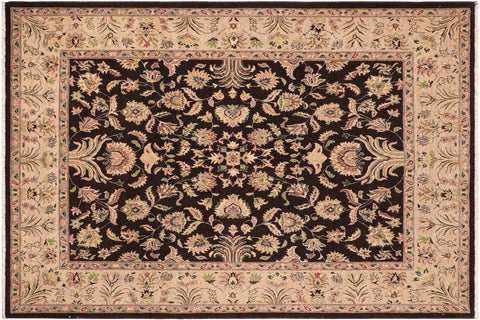 handmade Traditional Kafkaz Brown Tan Hand Knotted RECTANGLE 100% WOOL area rug 8x10
