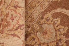 handmade Traditional Kafkaz Brown Beige Hand Knotted RECTANGLE 100% WOOL area rug 8X10