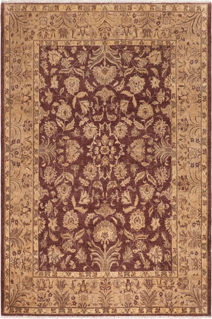 handmade Traditional Kafkaz Brown Tan Hand Knotted RECTANGLE 100% WOOL area rug 8X10
