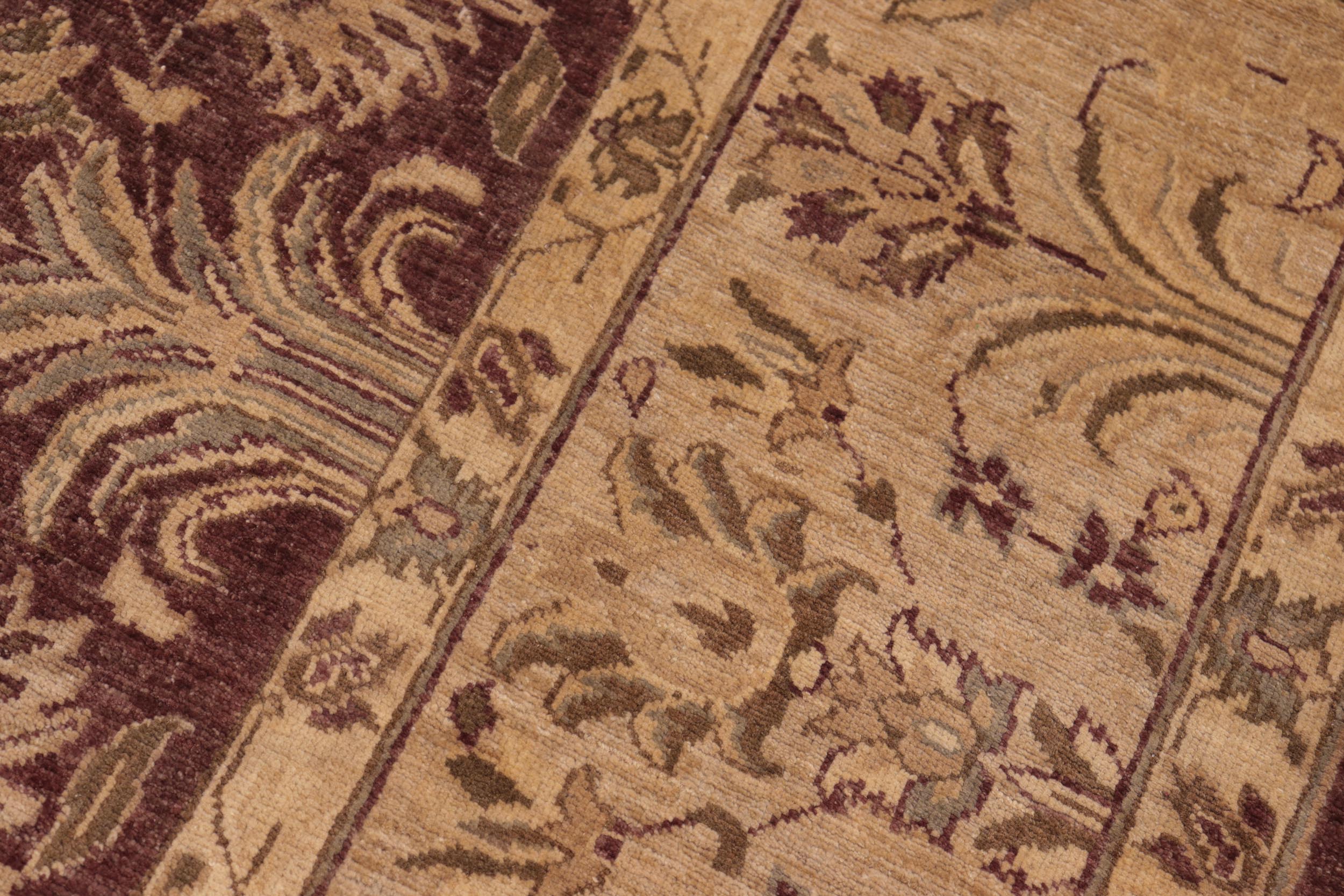 handmade Traditional Kafkaz Brown Tan Hand Knotted RECTANGLE 100% WOOL area rug 8x10