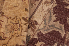 handmade Traditional Kafkaz Brown Tan Hand Knotted RECTANGLE 100% WOOL area rug 8X10