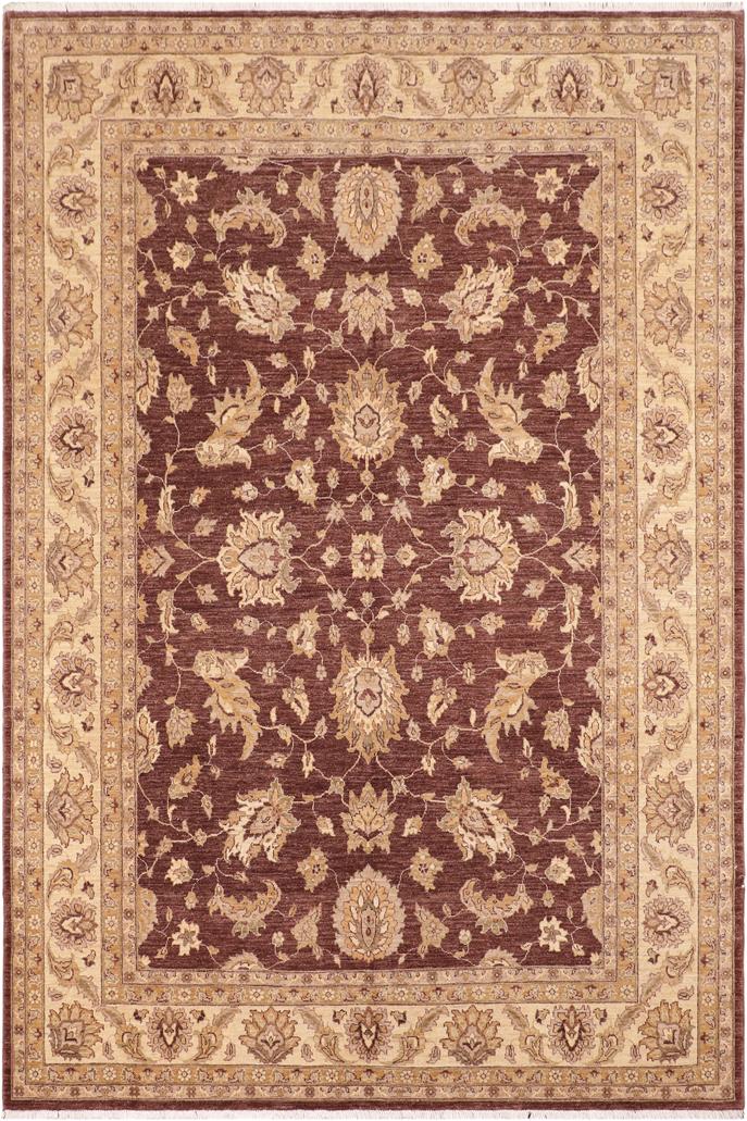 handmade Traditional Kafkaz Brown Beige Hand Knotted RECTANGLE 100% WOOL area rug 8X10