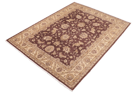 handmade Traditional Kafkaz Brown Beige Hand Knotted RECTANGLE 100% WOOL area rug 8x10