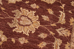 handmade Traditional Kafkaz Brown Beige Hand Knotted RECTANGLE 100% WOOL area rug 8X10