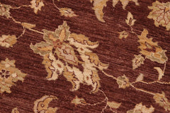 handmade Traditional Kafkaz Brown Beige Hand Knotted RECTANGLE 100% WOOL area rug 8X10