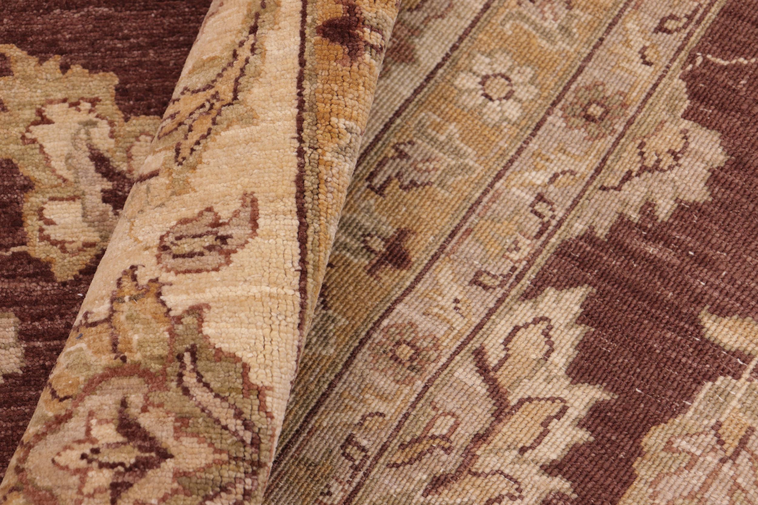 handmade Traditional Kafkaz Brown Beige Hand Knotted RECTANGLE 100% WOOL area rug 8x10