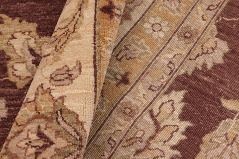 handmade Traditional Kafkaz Brown Beige Hand Knotted RECTANGLE 100% WOOL area rug 8x10