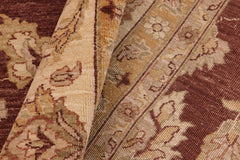 handmade Traditional Kafkaz Brown Beige Hand Knotted RECTANGLE 100% WOOL area rug 8X10