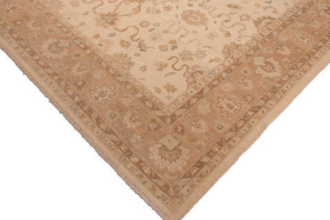 handmade Traditional Kafkaz Beige Lt. Brown Hand Knotted RECTANGLE 100% WOOL area rug 8x10