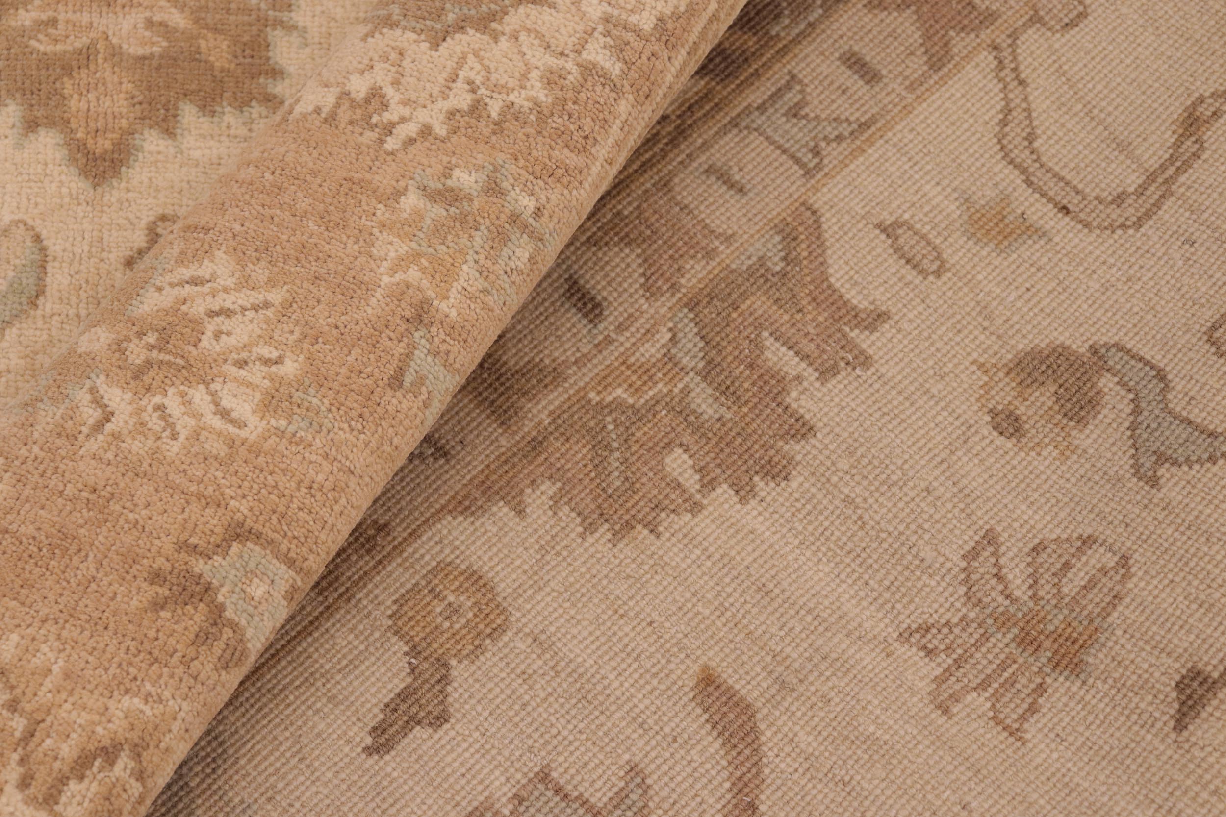 handmade Traditional Kafkaz Beige Lt. Brown Hand Knotted RECTANGLE 100% WOOL area rug 8x10