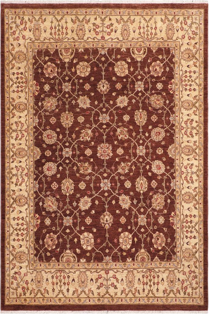 handmade Traditional Kafkaz Brown Beige Hand Knotted RECTANGLE 100% WOOL area rug 8X10