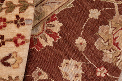 handmade Traditional Kafkaz Brown Beige Hand Knotted RECTANGLE 100% WOOL area rug 8X10