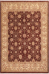 handmade Traditional Kafkaz Brown Beige Hand Knotted RECTANGLE 100% WOOL area rug 8X10