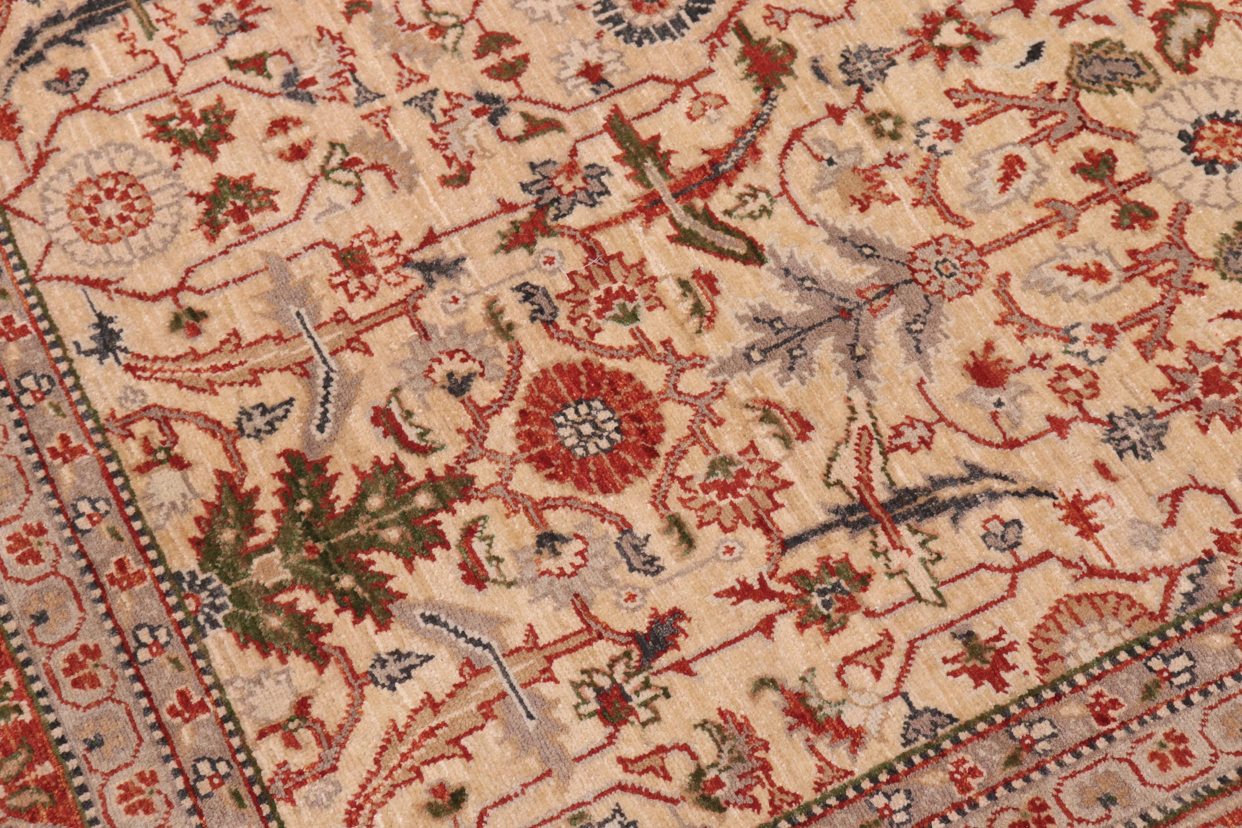 handmade Traditional Kafkaz Tan Rust Hand Knotted RECTANGLE 100% WOOL area rug 8x10
