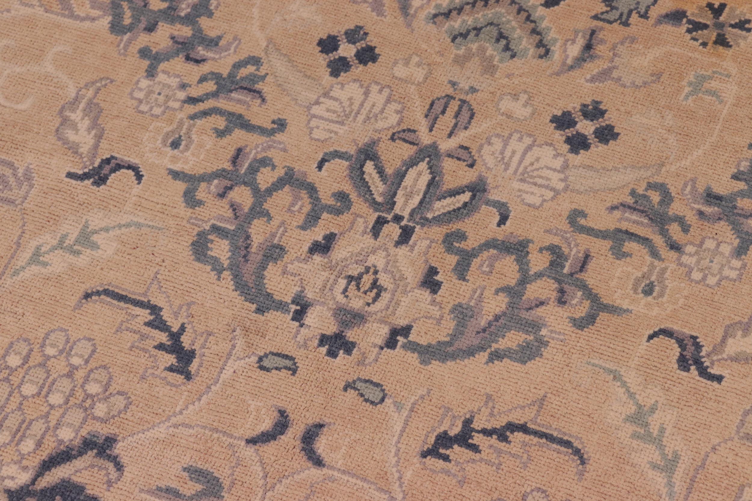 handmade Traditional Kafkaz Tan Beige Hand Knotted RECTANGLE 100% WOOL area rug 8x10