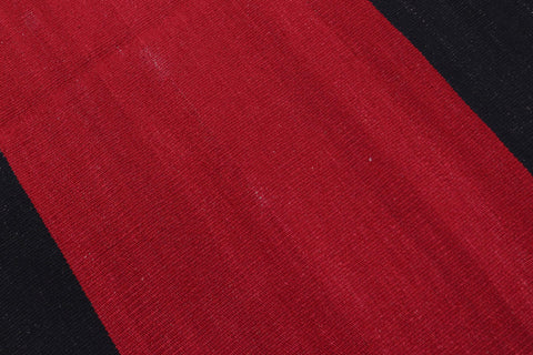 handmade Modern Kilim Red Beige Hand-Woven RECTANGLE 100% WOOL area rug 7 x 10