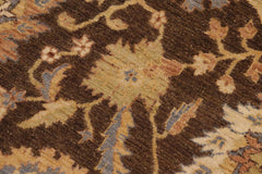 handmade Traditional Kafkaz Brown Beige Hand Knotted RECTANGLE 100% WOOL area rug 8X10